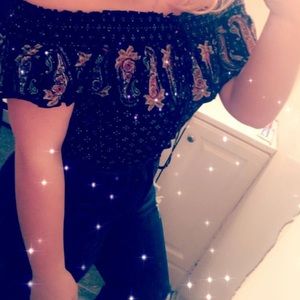 SOLD Off the shoulder crop top!